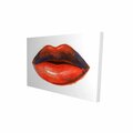 Fondo 12 x 18 in. Red Lipstick-Print on Canvas FO2775668